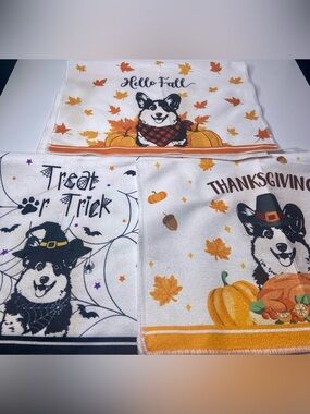 11 Pcs Seasonal Dog Kitchen Towels 14x21